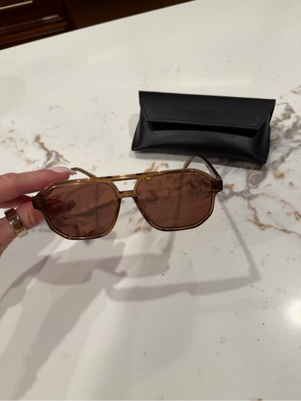 Freyrs Billie Women's Brown Frame Sunglasses with Brown Lenses